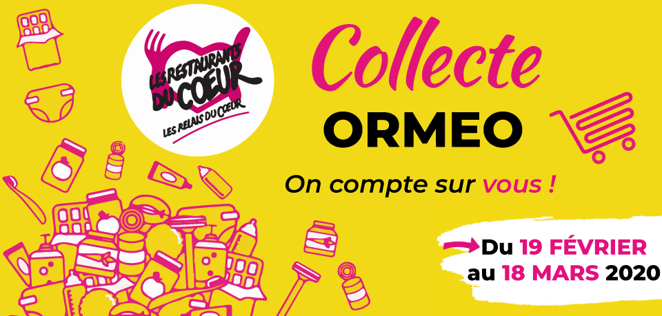 Ormeo s'engage pour les restos du cœur - Ormeo